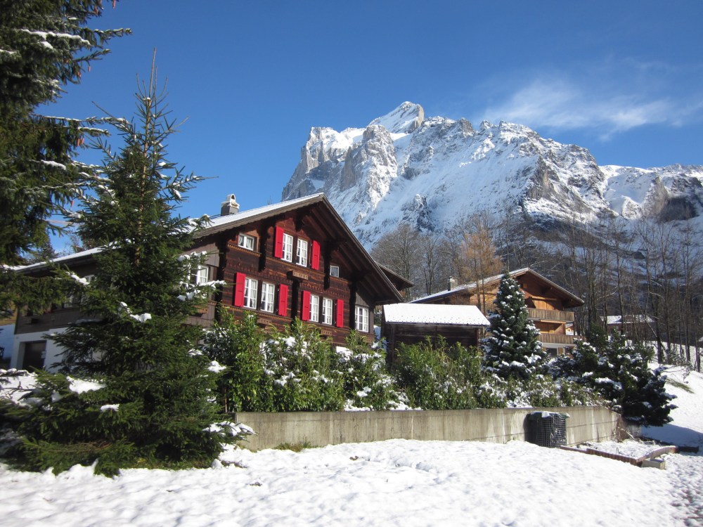 The view of Mount Eiger in the Interlaken area