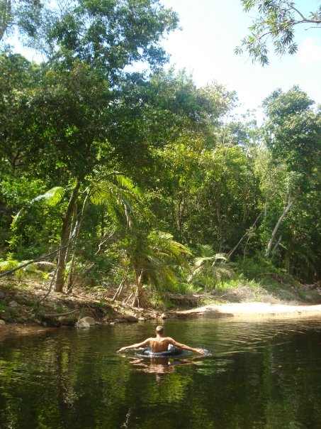 Slowly drifting towards a deserted beach...